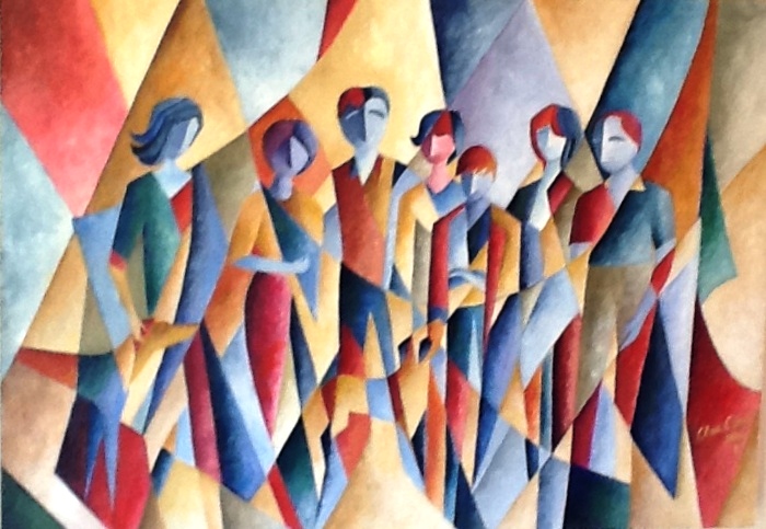 Ritratto-di-famiglia-olio-su-tela-arte-mediajob